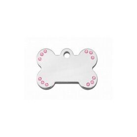 Diva Bot Klein Chroom With Pink Stone