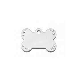 Diva Bot Klein Chroom With Clear Stone