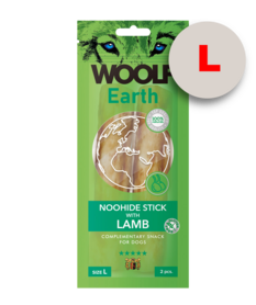 Woolf Earth Noohide L Stick With Lamb 85G