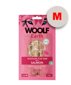 Woolf Earth Noohide M Flat Bar With Salmon 90G