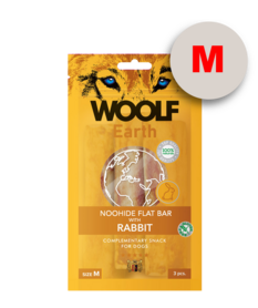 Woolf Earth Noohide M Flat Bar With Rabbit 90G