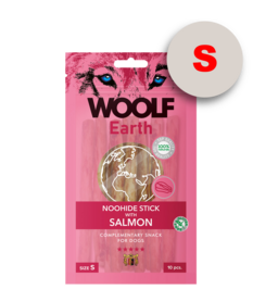 Woolf Earth Noohide S Stick With Salmon 90G