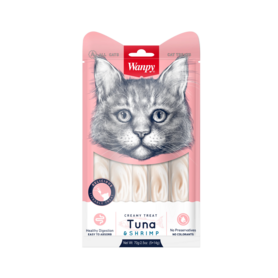 Wanpy Creamy Lickable Treats - Tuna & Shrimp (Tonijn/Garnaal )