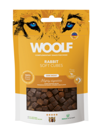 WOOLF Soft Cubes -  Rabbit (monoprotein) 100g