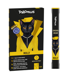 Tailpaws Molly Chicken 5 x 15 gr   2+2 GRATIS