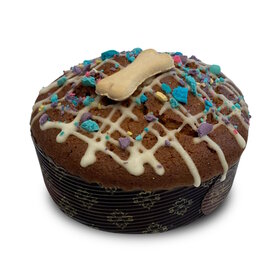 Barking Bakery Sparkling Carob Drizzle lines Pawty Cake 