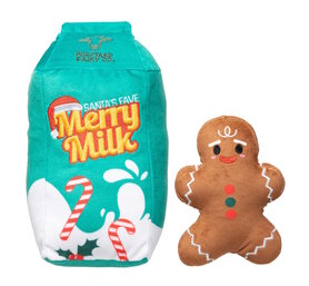 Dog Toy - Merry Milk & Gingerbread (2PK)