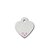 Diva Klein Heart Chroom With Pink Stone