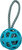 TPR holey ball with rope ball inside with handle