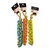 Hem and Boo Heavy Duty rope block interwoven with TPR mixed colours 6 stuks